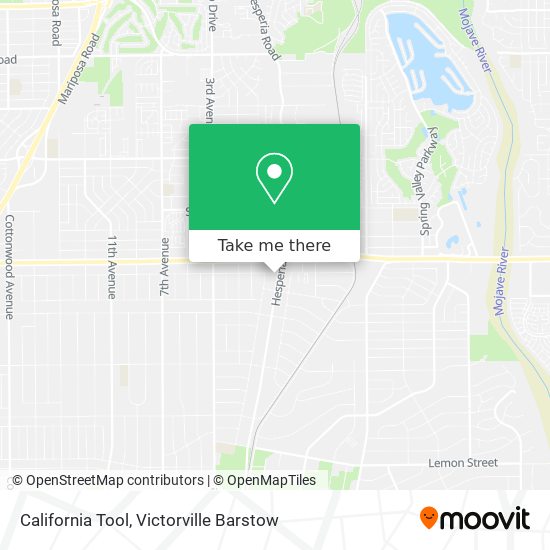 California Tool map