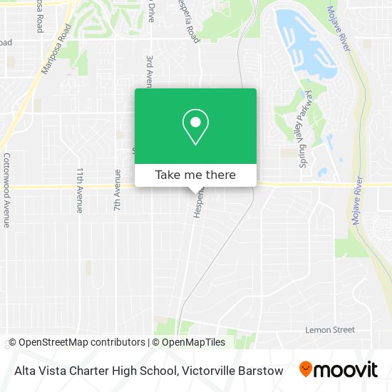 Alta Vista Charter High School map