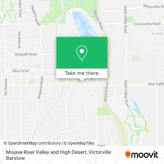 Mojave River Valley and High Desert map