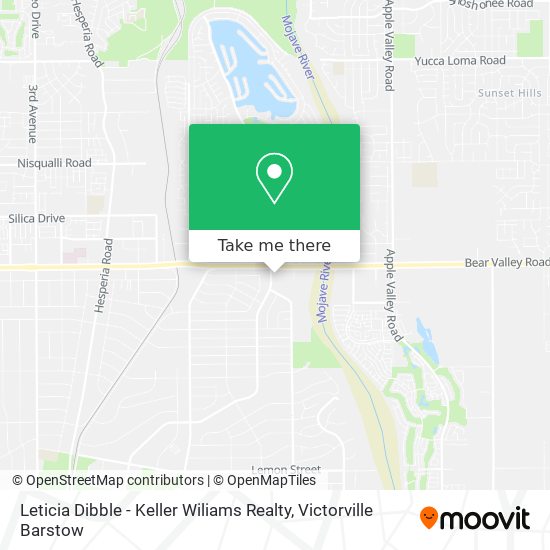 Leticia Dibble - Keller Wiliams Realty map