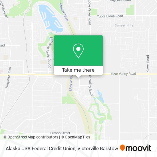 Mapa de Alaska USA Federal Credit Union