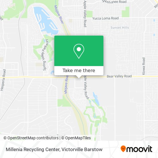 Millenia Recycling Center map