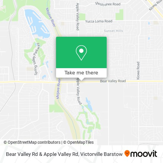 Bear Valley Rd & Apple Valley Rd map
