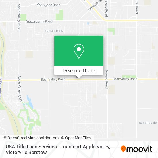 USA Title Loan Services - Loanmart Apple Valley map