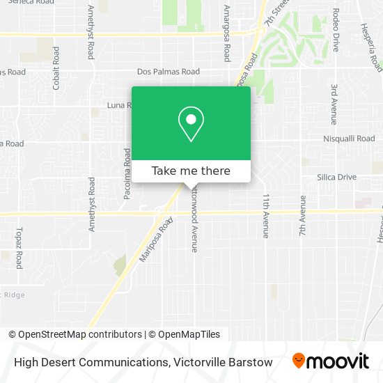 High Desert Communications map