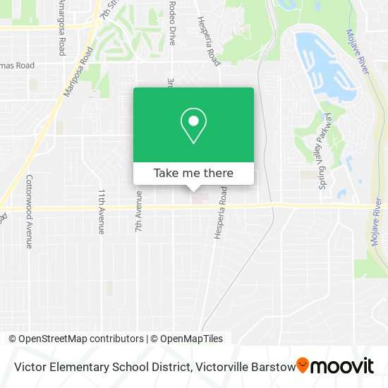 Mapa de Victor Elementary School District