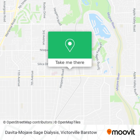 Mapa de Davita-Mojave Sage Dialysis