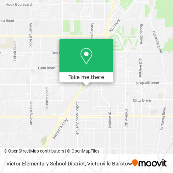 Victor Elementary School District map