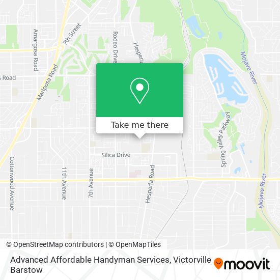 Advanced Affordable Handyman Services map