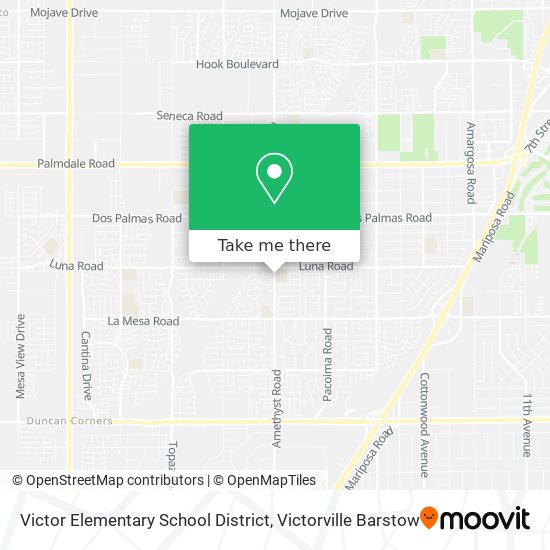 Mapa de Victor Elementary School District