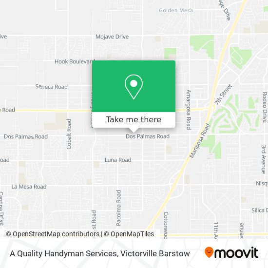 A Quality Handyman Services map