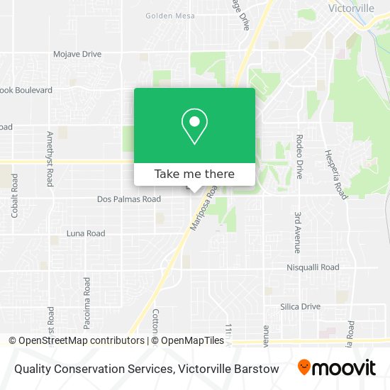 Quality Conservation Services map