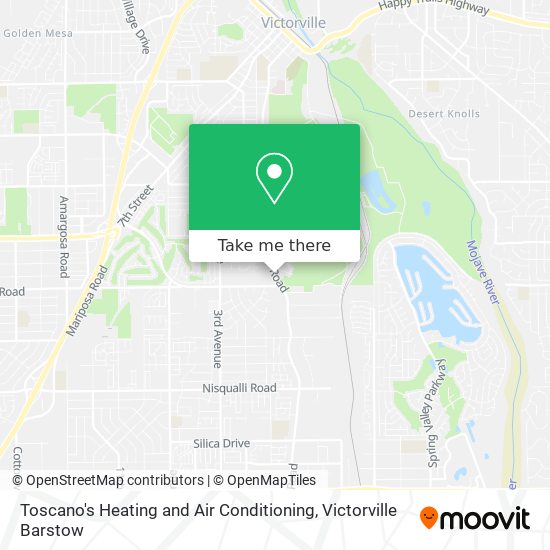 Toscano's Heating and Air Conditioning map