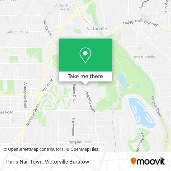 Paris Nail Town map
