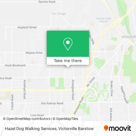 Mapa de Hazel Dog Walking Services