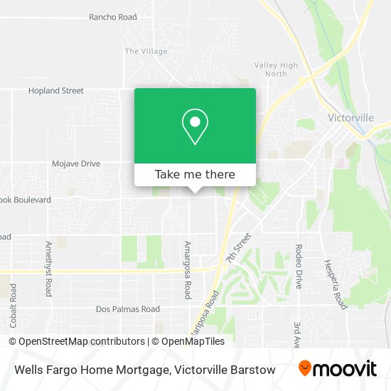 Mapa de Wells Fargo Home Mortgage