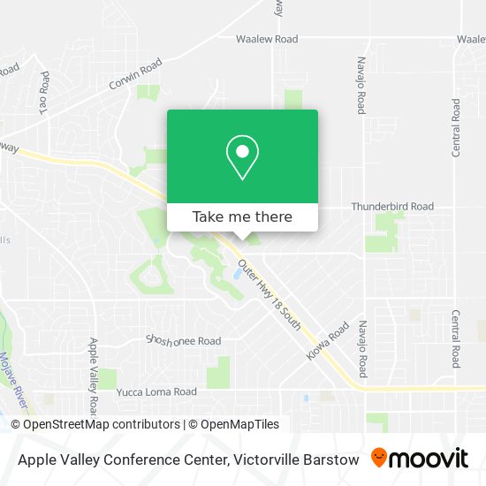 Mapa de Apple Valley Conference Center