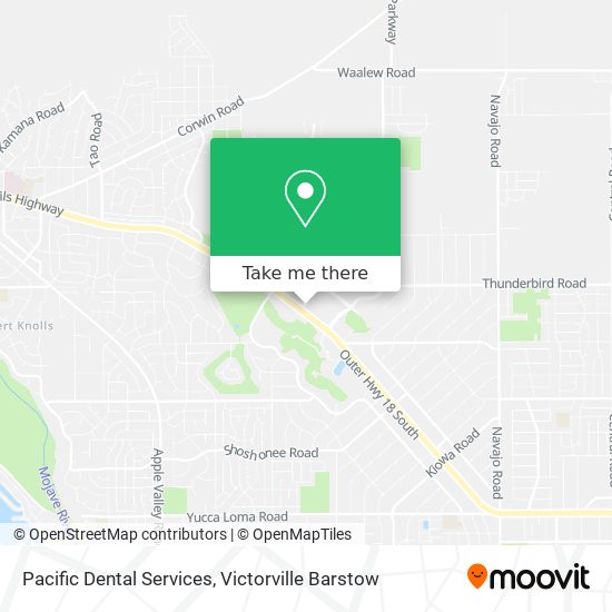 Mapa de Pacific Dental Services