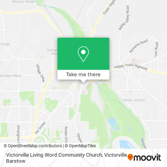 Victorville Living Word Community Church map