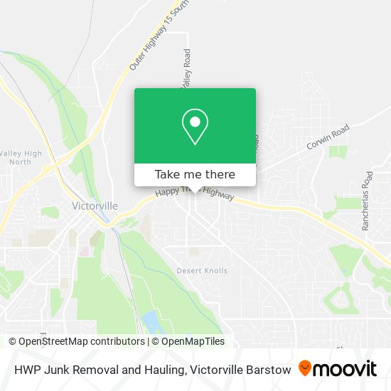 HWP Junk Removal and Hauling map