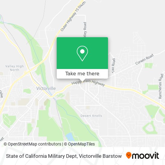 Mapa de State of California Military Dept