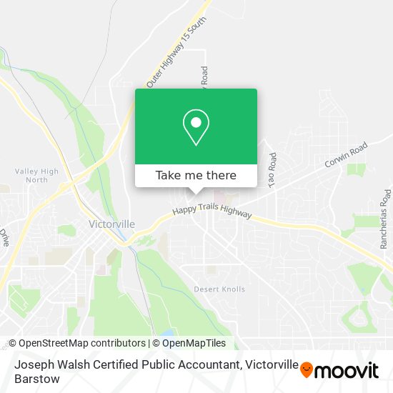 Joseph Walsh Certified Public Accountant map