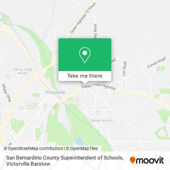 San Bernardino County Superintendent of Schools map