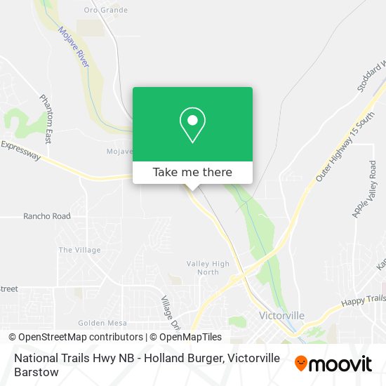 Mapa de National Trails Hwy NB - Holland Burger
