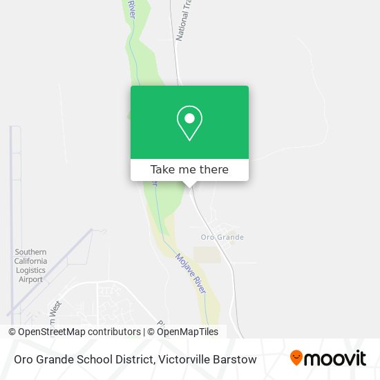 Oro Grande School District map