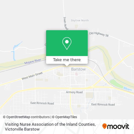 Visiting Nurse Association of the Inland Counties map