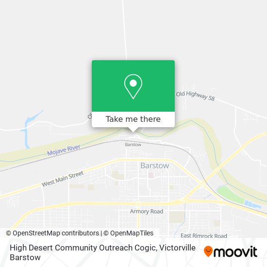 High Desert Community Outreach Cogic map