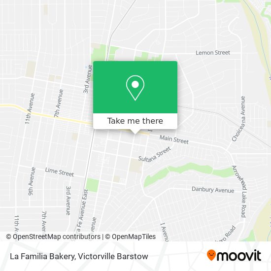 La Familia Bakery map