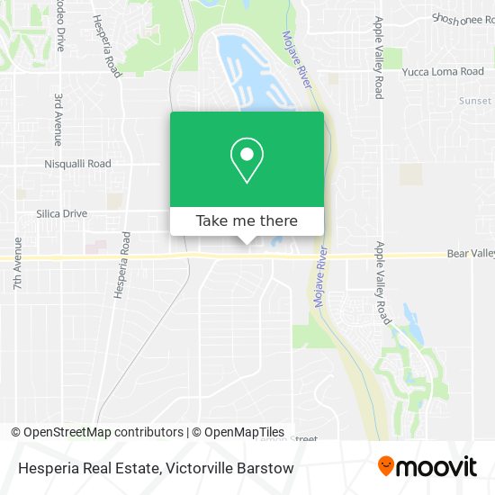 Hesperia Real Estate map