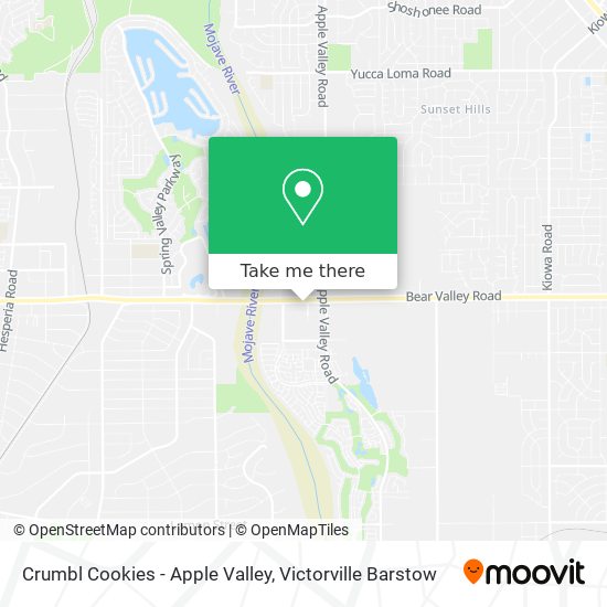 Crumbl Cookies - Apple Valley map