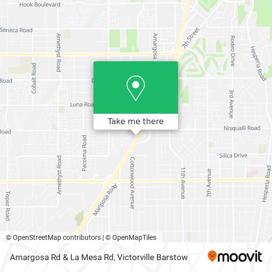 Amargosa Rd & La Mesa Rd map