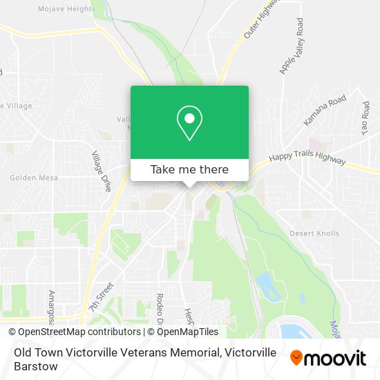 Mapa de Old Town Victorville Veterans Memorial