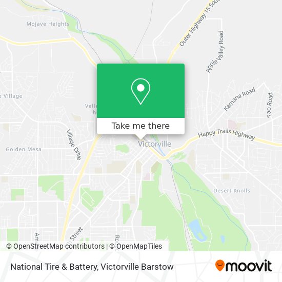 National Tire & Battery map