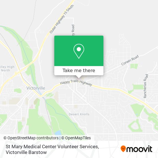 St Mary Medical Center Volunteer Services map