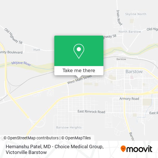 Mapa de Hemanshu Patel, MD - Choice Medical Group