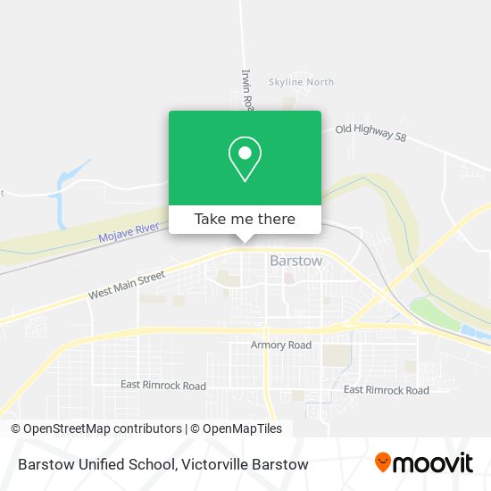 Barstow Unified School map