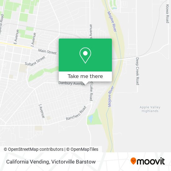 Mapa de California Vending