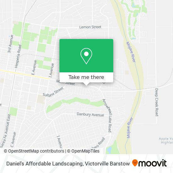 Daniel's Affordable Landscaping map