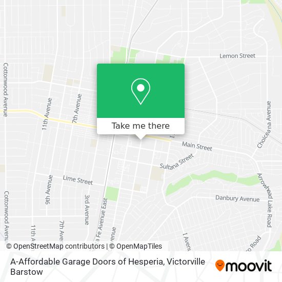 Mapa de A-Affordable Garage Doors of Hesperia