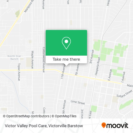 Victor Valley Pool Care map