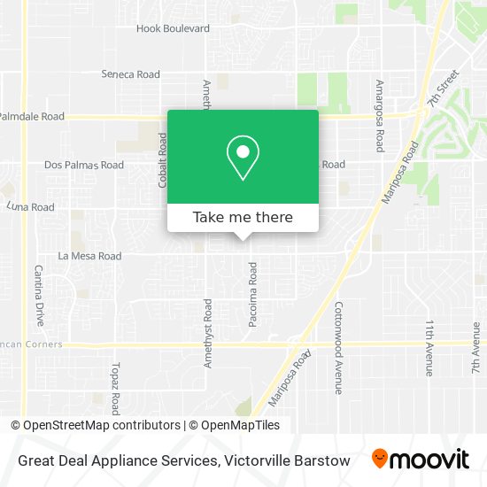 Great Deal Appliance Services map