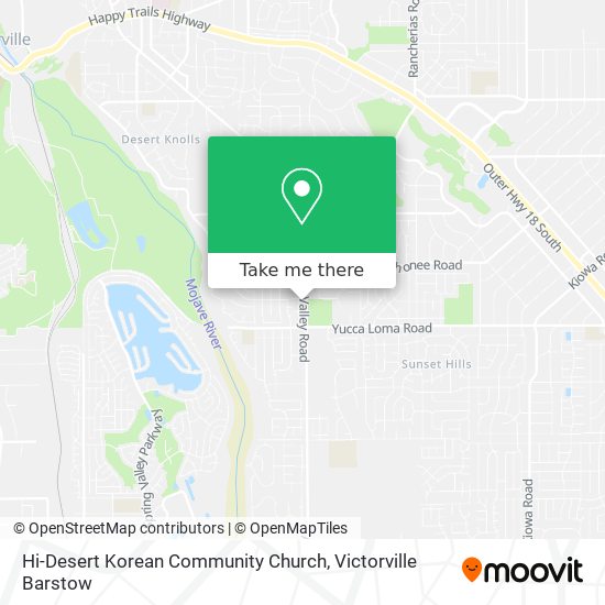 Hi-Desert Korean Community Church map