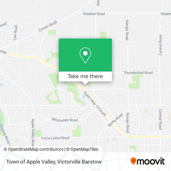 Mapa de Town of Apple Valley