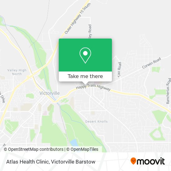 Mapa de Atlas Health Clinic