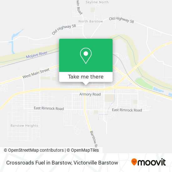 Crossroads Fuel in Barstow map