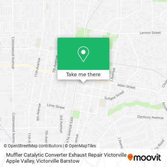 Mapa de Muffler Catalytic Converter Exhaust Repair Victorville Apple Valley